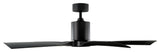 Aviator Indoor/Outdoor 5-Blade Smart Ceiling Fan, 54", Matte Black, Wall Control