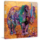 "The Last Rhino" Painting Print on Canvas by Evelia