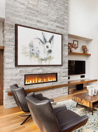 "Bon Lapin" Framed Painting Print, 36"x24"