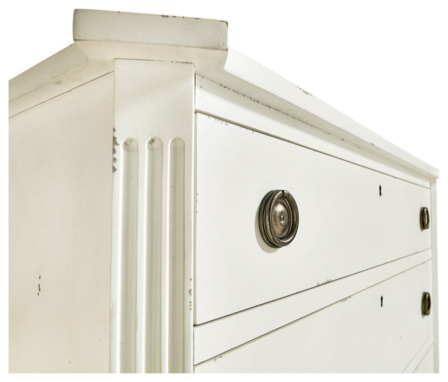 Swedish White Painted Commode 38"