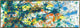 70x24 Smile Again II, Framed Artwork, Gold