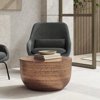 Johnsen Metal Coffee Table, Antique Copper