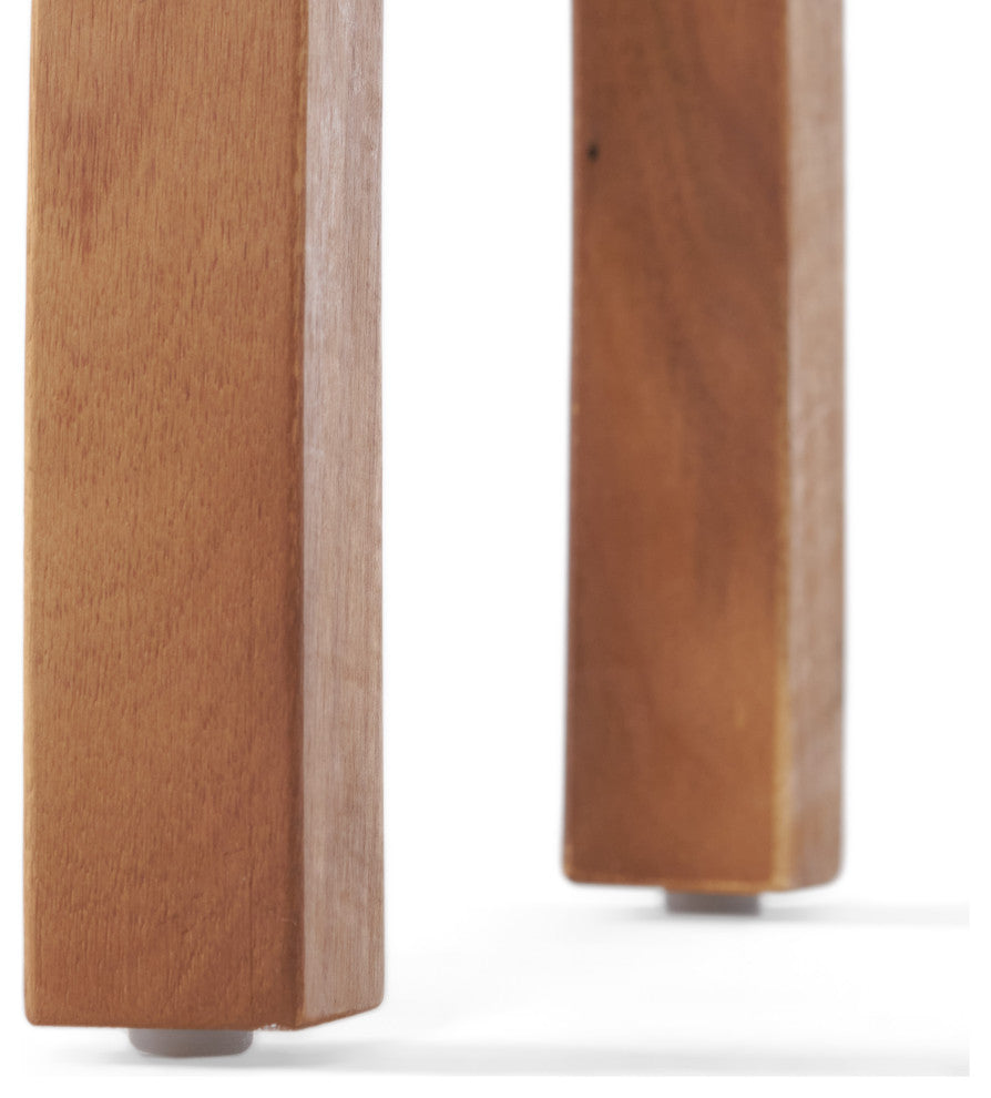 GDF Studio Sadie Acacia Accent Table, Teak