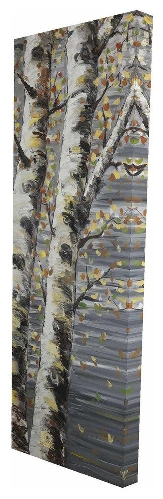 Budding White Birches Print on Wrapped Canvas
