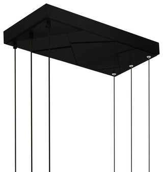 Saber Integrated LED Chandelier, Black, 50 Inches