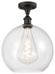 Innovations 516-1C-OB-G122-12 1-Light Semi-Flush Mount, Oil Rubbed Bronze