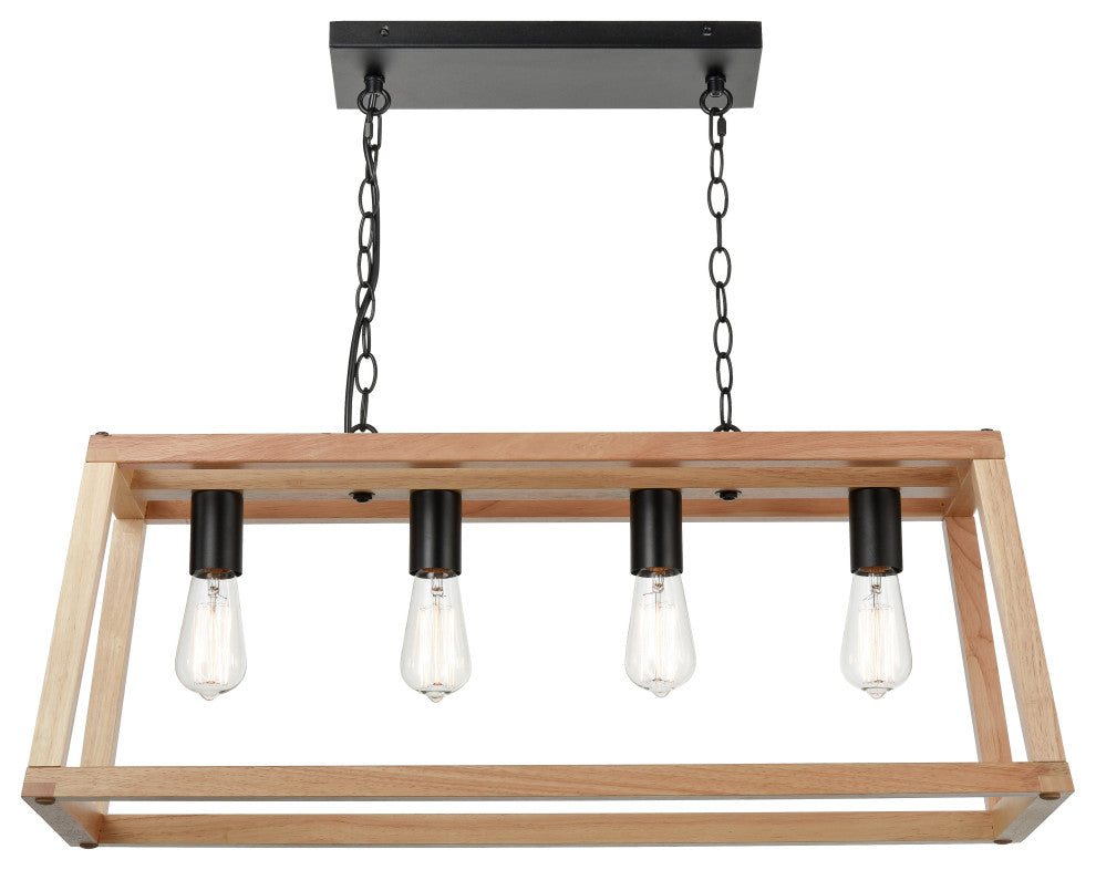 Bristol Wood Pendant Lamp, Natural