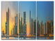 "Business Bay and Downtown Dubai" Canvas Print, 3 Panels, 36"x28"