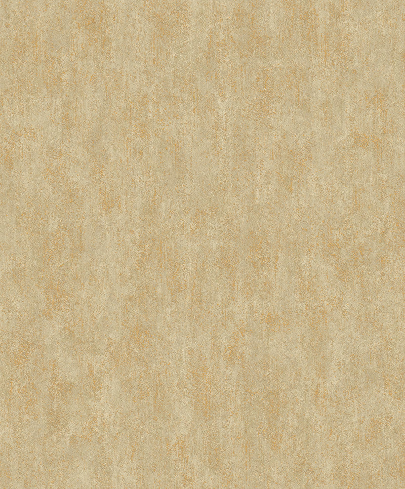 Gold on Taupe Shimmering Patina Wallpaper