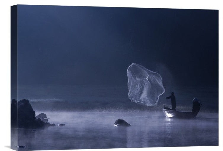 "Capture The  Light" Stretched Canvas Giclee by Nunu Rizani, 16"x11"