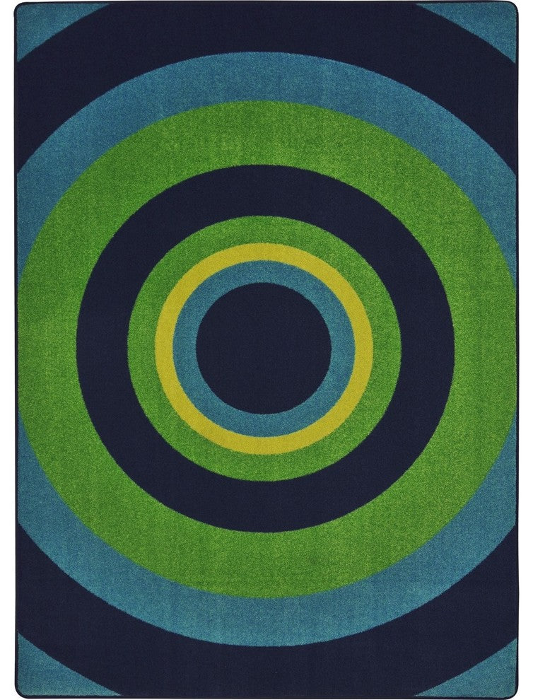 Kid Essentials Rug, Fascinate, Navy, 5'4"x7'8"
