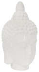 Ceramic 10" Buddha Head, White
