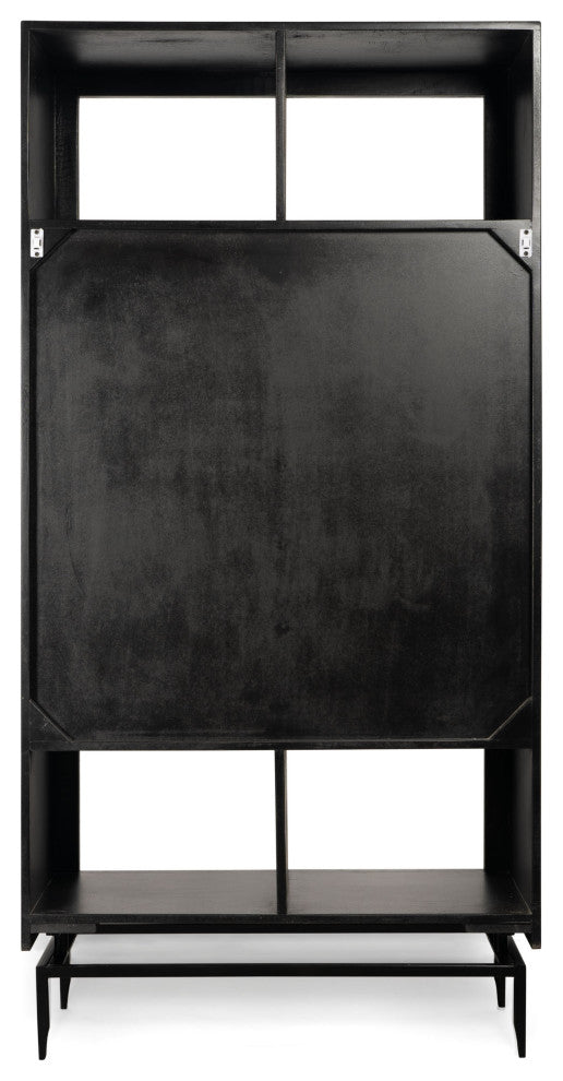 Camilo 72" High 2 Door Accent Cabinet, Black
