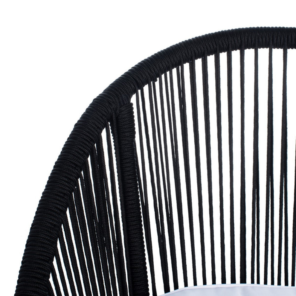 Safavieh Outdoor Halcott 4 Piece Living Set Grey / White