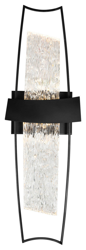 Guadiana Integrated LED Black Wall Light