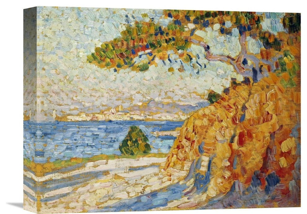 "Countryside at Noon" Stretched Canvas Giclee by Theo Van Rysselberghe, 16"x12"