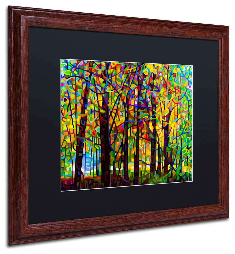 'Standing Room Only' Matted Framed Canvas Art by Mandy Budan