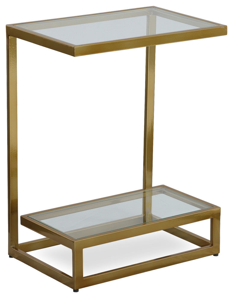Uttermost 22913 Musing Brushed Brass Accent Table