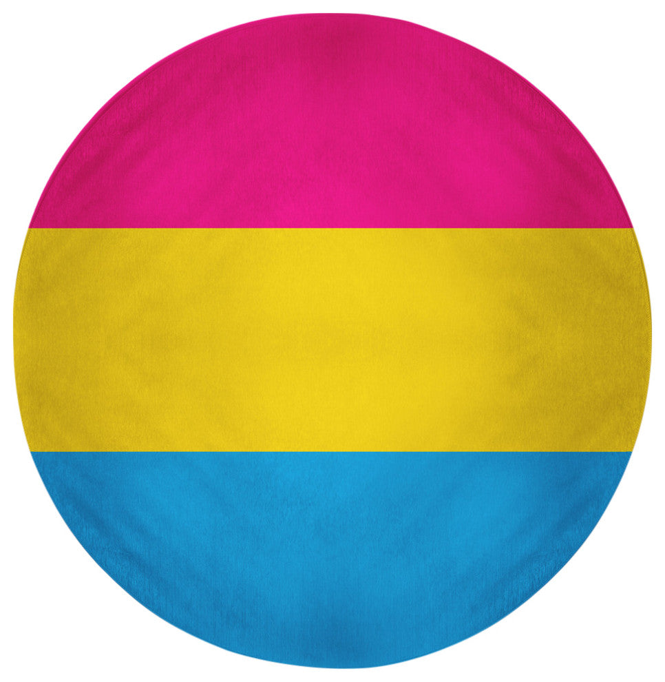 Pansexual Chenille Rug, Pansexual, 5' Round