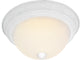 2 Light 11" Flush Mount Frosted Ribbed