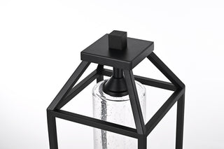 Home Living 21" Outdoor Post light, Black