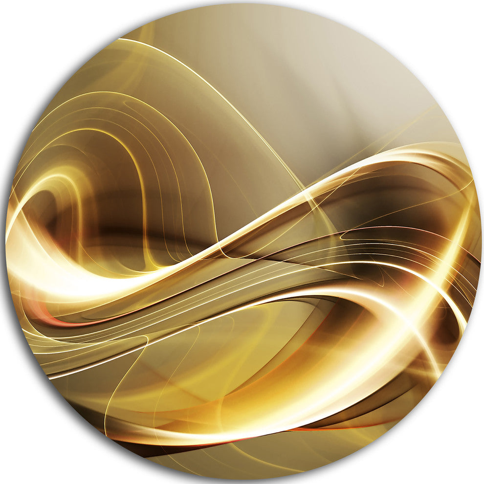 Elegant Modern Sofa, Abstract Digital Disc Metal Artwork, 11"