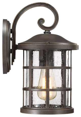 Quoizel CSE8408 Crusade 1 Light 14" Tall Outdoor Lantern Style - Earth Black