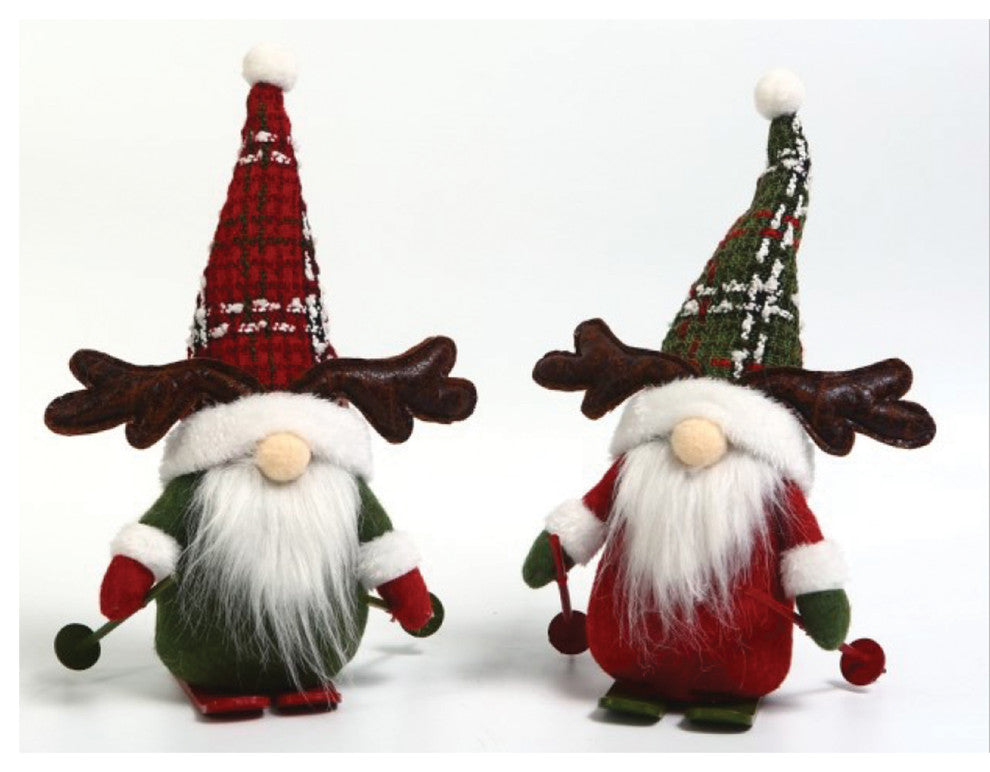 8" Reindeer Gnomes, Set of 2