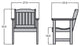 Sequoia Springville Lounge Chair, Federal Blue