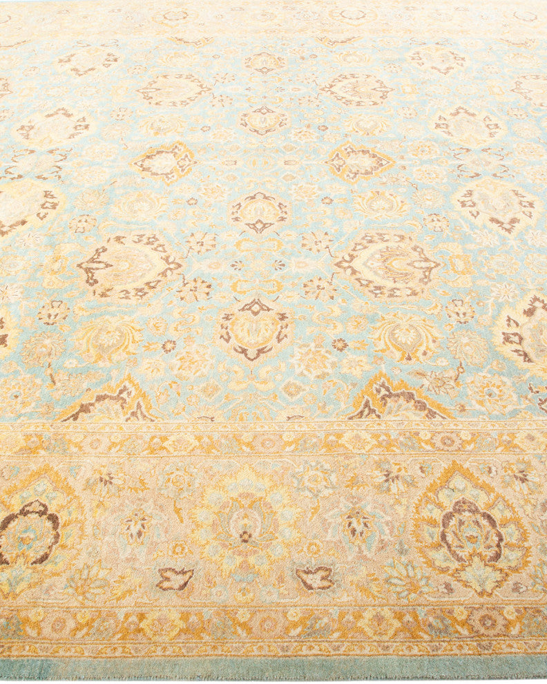 Mogul, One-of-a-Kind Hand-Knotted Area Rug Light Blue, 8' 4" x 10' 1"