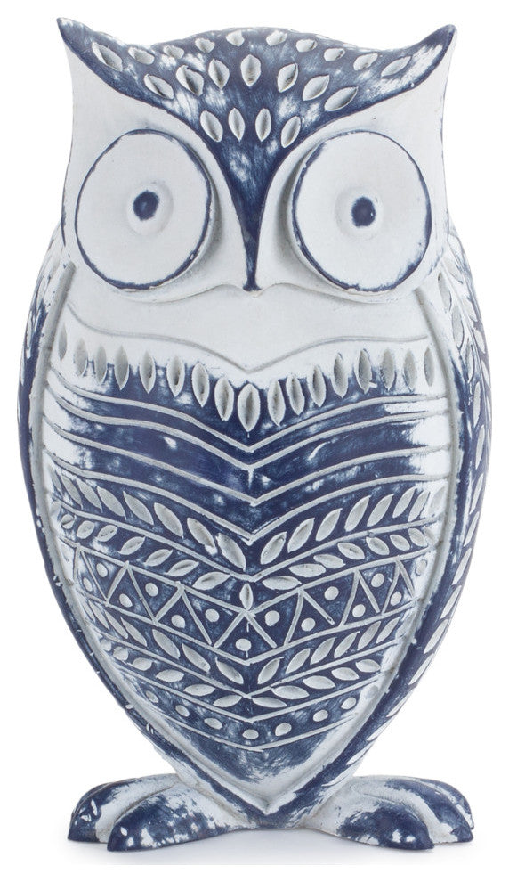 Owl Figurine, 2-Piece Set