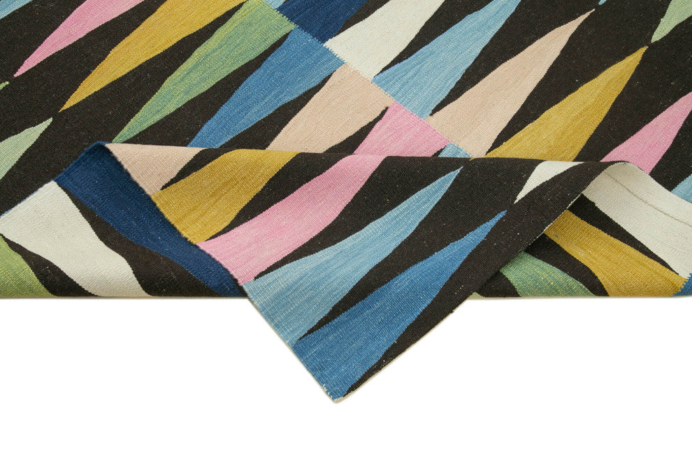 Rug N Carpet - Handwoven Turkish 7' 7'' x 10' 4'' Flatweave Wool Kilim Rug
