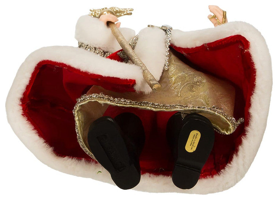 Kurt Adler 10.5" Fabriche Regal Red Santa Table Piece