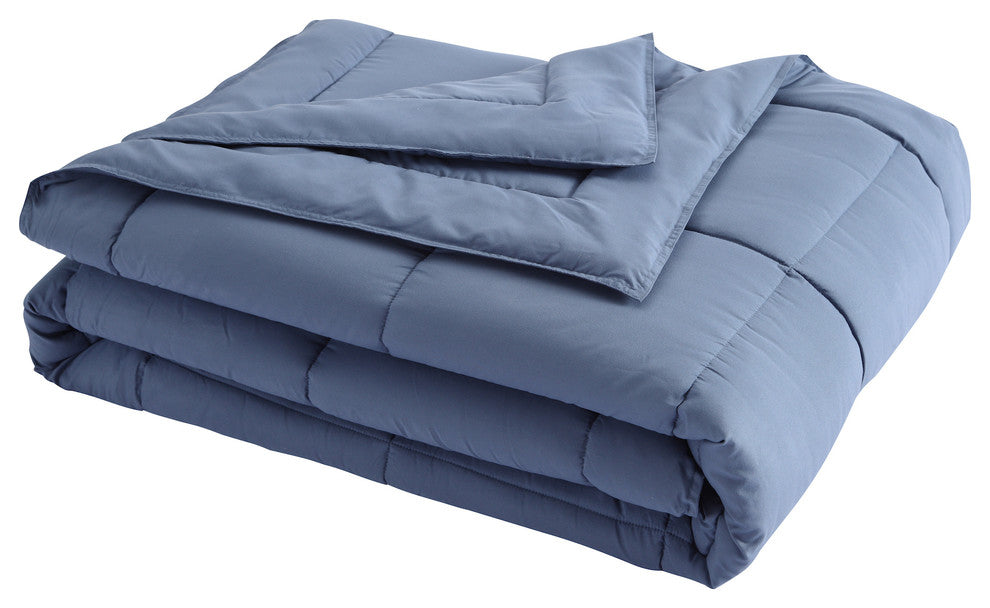 Stayclean Down Alternative Water/Stain Resistant Blanket, Smoke Blue, King