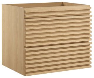 Render 24" Wall-Mount Bathroom Vanity Cabinet, Oak