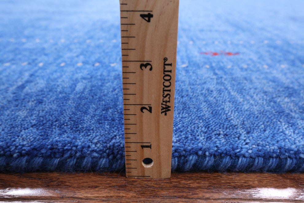 9' 0" X 12' 0" Persian Gabbeh Handmade Rug Q4365