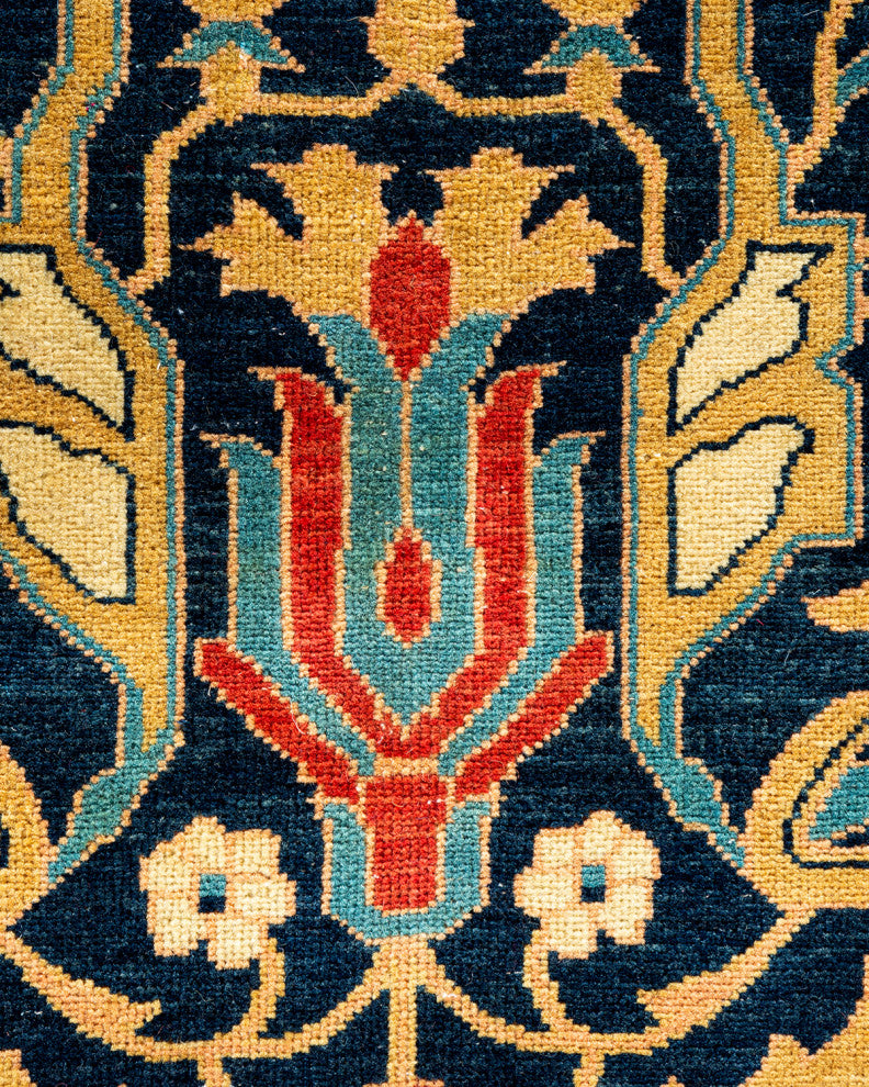 Eclectic, One-of-a-Kind Handmade Area Rug Beige, 15' 10" x 11' 10"