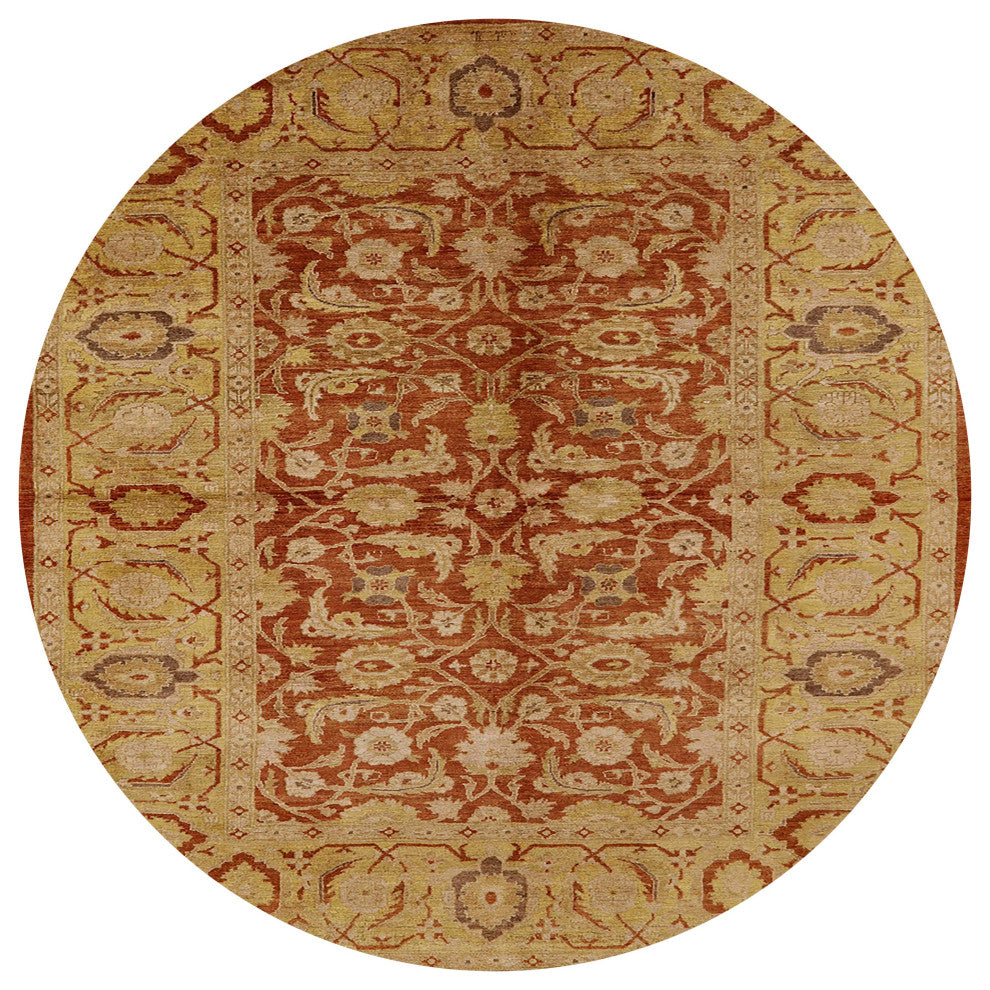 Ahgly Company Indoor Round Mid-Century Modern Area Rugs, 4' Round