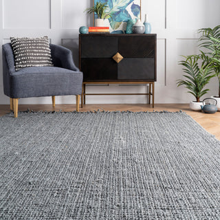Nuloom Hand Woven Maui Chunky Loop Rug, Grey 8'6"x11'6"