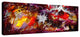 Epic Graffiti "Watercolor Nebula Burgundy" Giclee Canvas Wall Art, 12"x36"