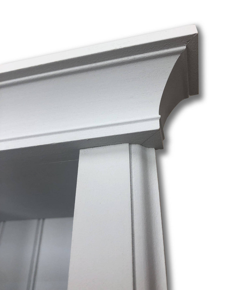 Tampa Recessed Solid Wood Toilet Paper Holder 7 x 8.5, Primed Gray