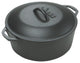 Lodge L8DOL3 Pre-Seasoned Cast Iron Dutch Oven w/ Lid & Dual Handles, 5 Qt
