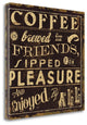 "Coffee Quote II" By Pela Studio, Giclee Print on Gallery Wrap Canvas