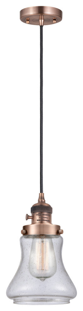 INNOVATIONS 201CSW-AC-G194-LED 1-Light Mini Pendant Antique Copper