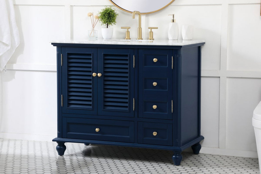 Otis 42" Single Bathroom Vanity, Blue