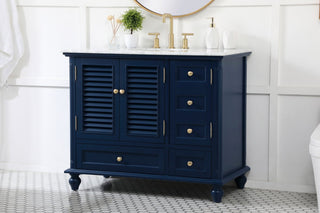 Otis 42" Single Bathroom Vanity, Blue