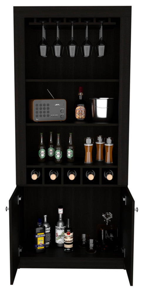 New York Bar Cabinet, Black