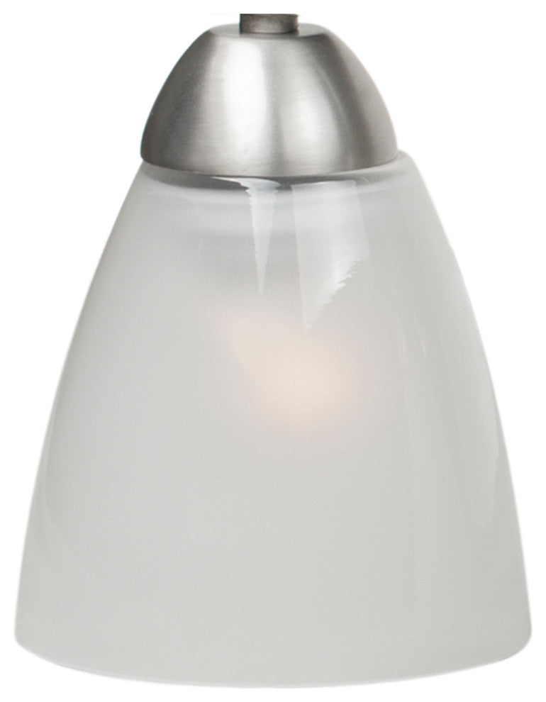3 Light Bath Bracket, Brushed Nickel, Clear Outer & Sandblast Inner Glass