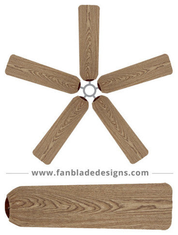 Wood Fan Blade Covers, Set of 5