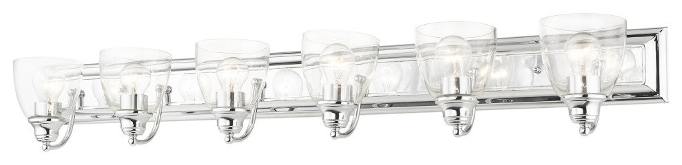 Polished Chrome Transitional, Colonial, Vanity Sconce